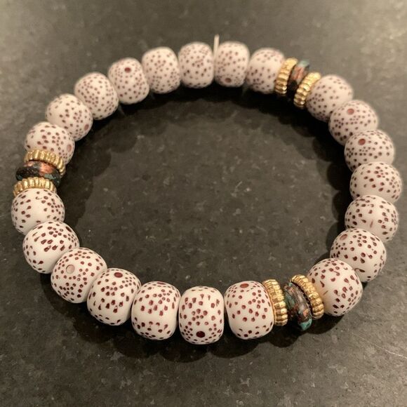 Set of 4 Hamsa Bohemian Bracelet Stack Tassel Beads Evil Eye Men’s Unisex Gift - Picture 7 of 11